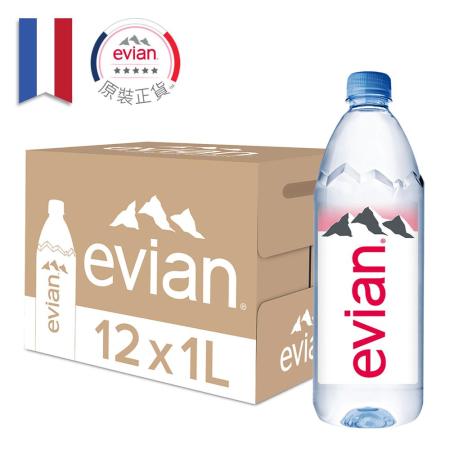 【evian依雲】
天然礦泉水(1000ml/12入)