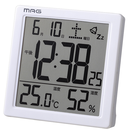 日本MAG多功能電子式時刻溫濕度計