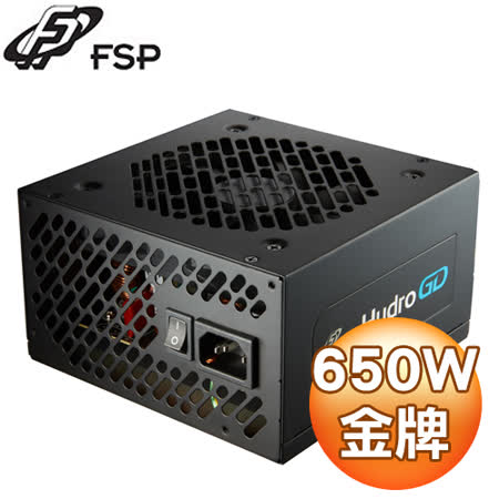 FSP 全漢 黑爵士D 650W 80+金牌 電源供應器(HGD650)