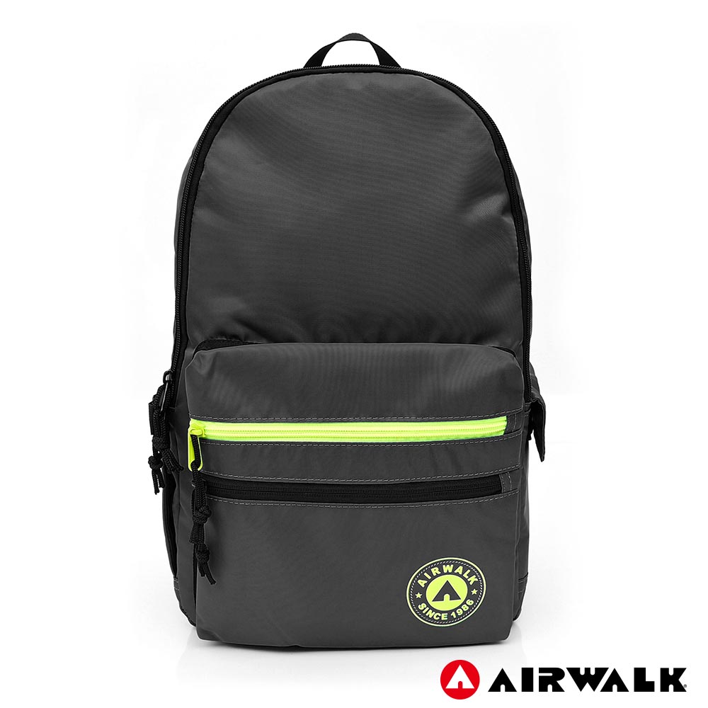 AIRWALK - 自遊宣言休閒後背包-灰色