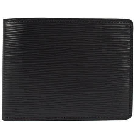 Louis Vuitton LV M60332 Slender Epi水波紋皮革雙折短夾.黑 _預購
