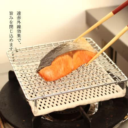 日本丸十金網
金屬陶瓷燒烤網22cm