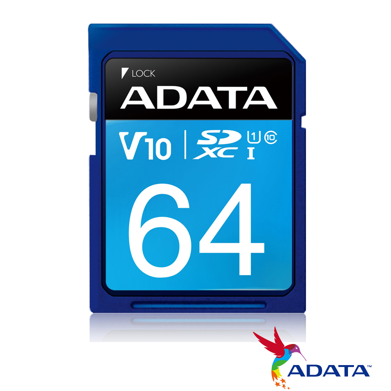 ADATA 威剛 64GB 100MB/s U1 SDXC UHS-I V10 記憶卡