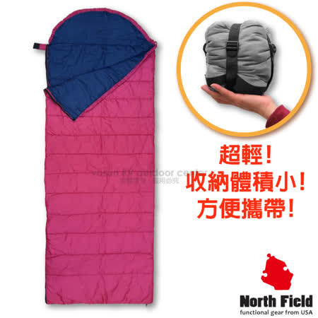 美國 North Field 丸洗
15℃超輕全開式化纖睡袋
