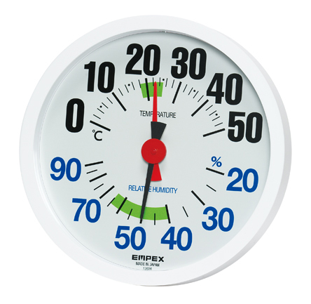 日本EMPEX超大數字指針式溫濕度計