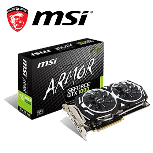 MSI微星 GTX 1060 ARMOR 3G OCV1 鎧甲虎 顯示卡