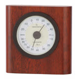 日本EMPEX天然木精緻溫濕度計(深棕色)
