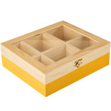 《IBILI》木質茶包收納盒(黃)