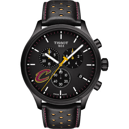 TISSOT天梭 CHRONO XL NBA 騎士隊特別版計時錶-黑/45mm T1166173605101
