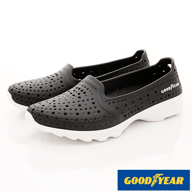 GOODYEAR-戶外休閒鞋-輕量美型洞洞休閒款-WP82820黑-(22-25.5cm)