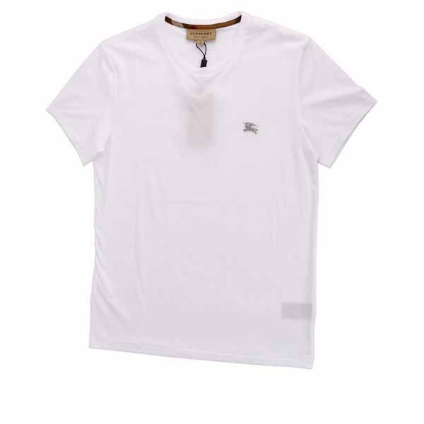 【BURBERRY】戰馬LOGO平織圓領T-shirt(白色)