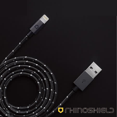 犀牛盾 MFi認證Lightning 編織傳輸充電線1.2m