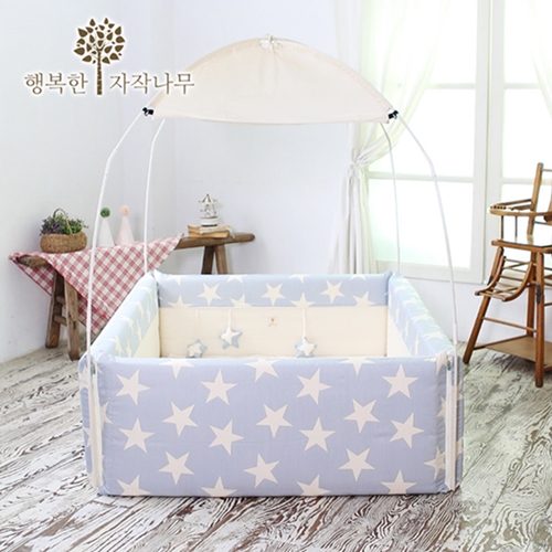 【BabyTiger虎兒寶】The zazak 韓國手工製嬰幼兒遊戲床 星星