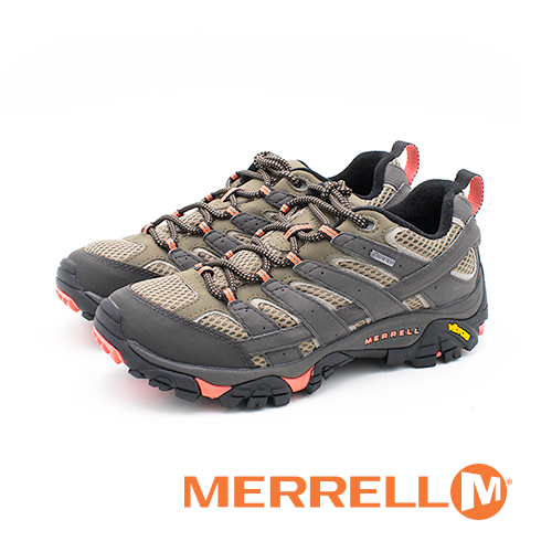 MERRELL (女)MOAB 2 GORE-TEX®HIKING郊山健行鞋 女鞋-橘(另有綠、藍)