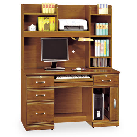 伊恩4.2尺
樟木實木電腦桌組