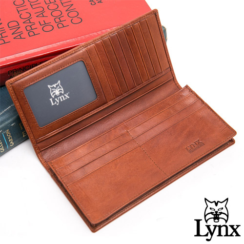 Lynx - 美國山貓臻品真皮系列14卡1照長夾