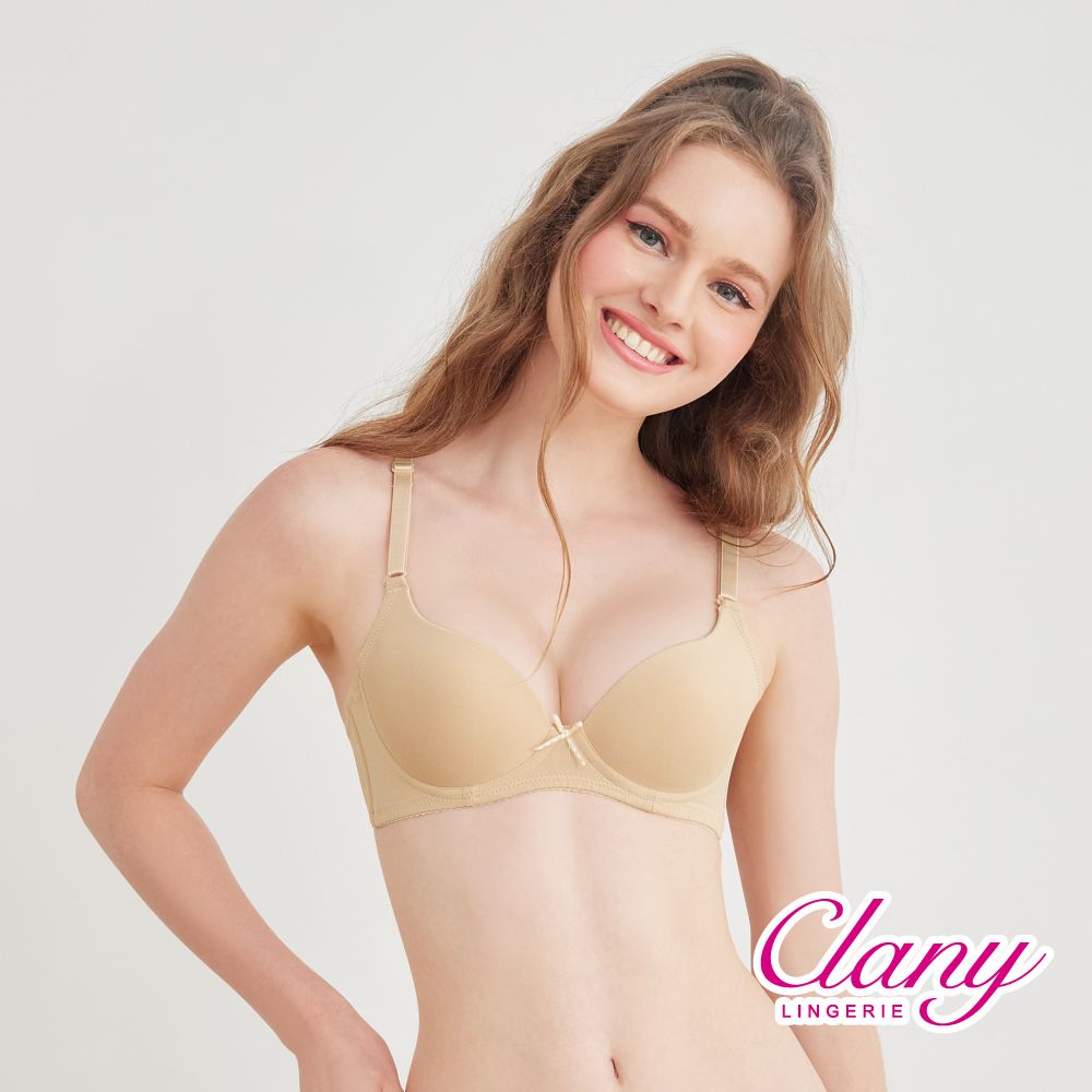 可蘭霓Clany 裸感新美學無痕軟鋼圈零著感BCD內衣 香草奶茶 6903-11