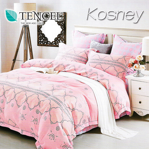 《KOSNEY 洛斯琪》雙人100%天絲TENCEL四件式兩用被床包組