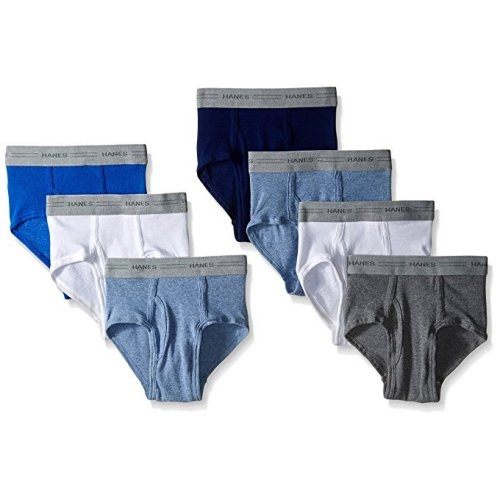 【Hanes】2018男孩學生Ultimate藍白灰色三角內著混搭7件組【預購】