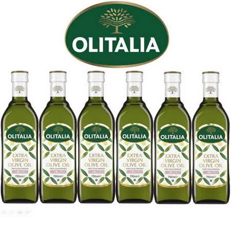 Olitalia奧利塔 特級初榨橄欖油禮盒組 750mlx6 瓶