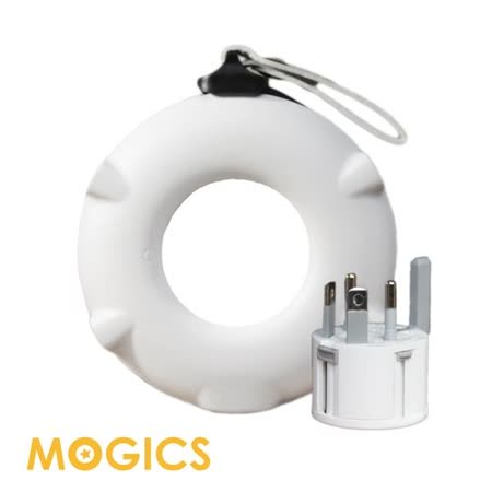 MOGICS Power Bagel 旅用圓形排插 白色 MPB-AW 完美的旅行充電解決方案