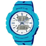 CASIO BABY-G 熱情跑速運動女錶-藍-BGA-240L-2A2DR