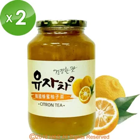 《柚和美》韓國蜂蜜生柚子茶(1kg)2入組