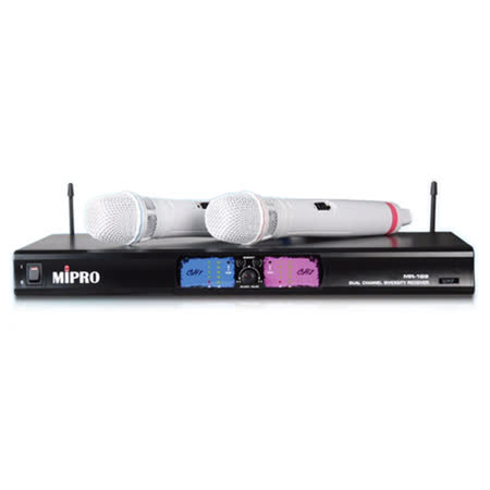 【MIPRO】MR-198 UHF 雙頻道自動選訊無線麥克風