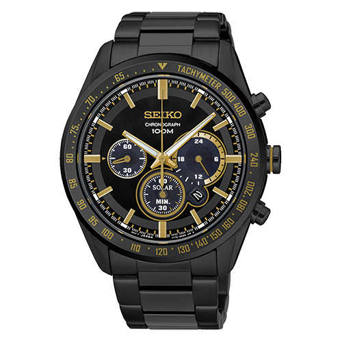 SEIKO 精工 金星繞行三眼太陽能男用腕錶/42mm/V175-0DL0K(SSC473P1)