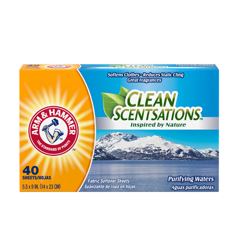 【Arm&Hammer】美國柔軟香衣紙-清新香Fresh(40片)