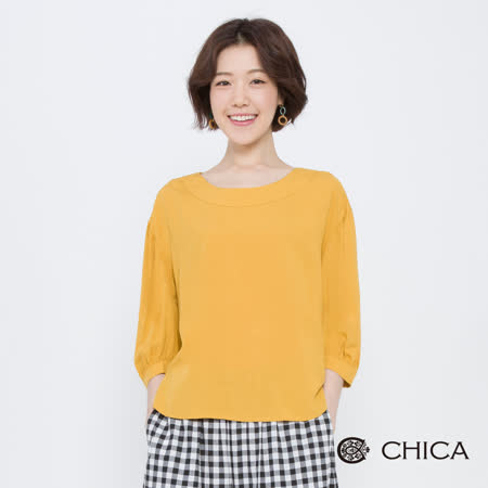 CHICA 
楓林漫遊燈籠袖上衣