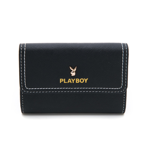 PLAYBOY- 名片夾 摩登街頭系列-黑色