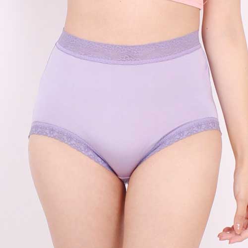 【Chlansilk闕蘭絹】『超高腰』包覆頂級40針100%蠶絲女內褲-8795(紫)