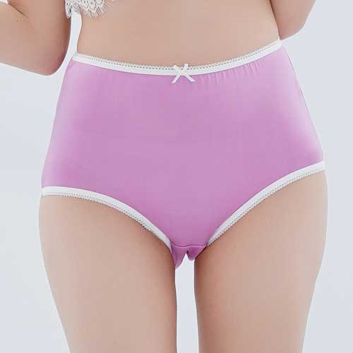 【Chlansilk闕蘭絹】粉嫩舒適透氣100%蠶絲女內褲-88903(紫)