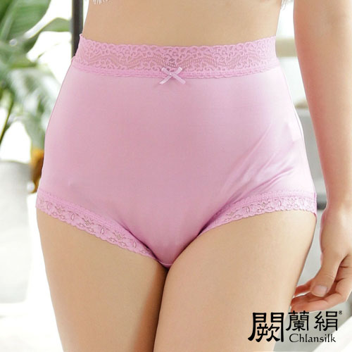 【Chlansilk闕蘭絹】親膚絲滑42針100%蠶絲女內褲-88421(紫)