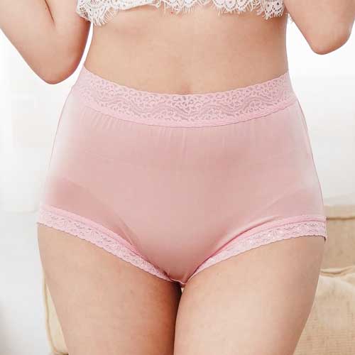 【Chlansilk闕蘭絹】親膚舒適包覆頂級40針100%蠶絲女內褲-88798(粉)