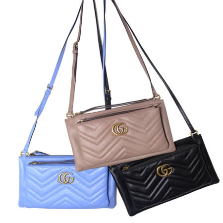 GUCCI 
GG 拉鍊斜背包