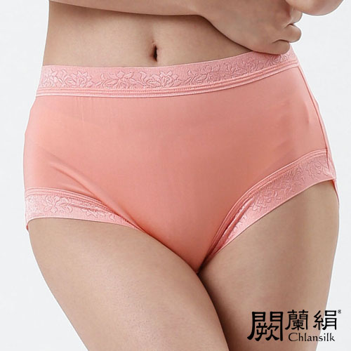 【Chlansilk闕蘭絹】優雅細緻100%蠶絲女內褲-886(橘)