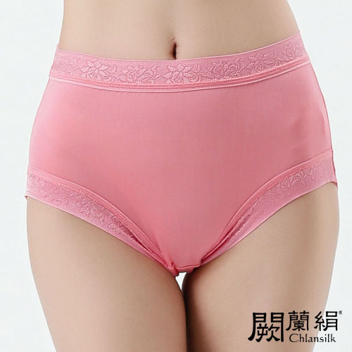 【Chlansilk闕蘭絹】優雅細緻100%蠶絲女內褲-886(粉)