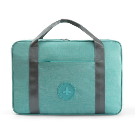 PUSH!旅遊用品可固定套在拉杆箱上防水手提行李包挎肩背包便攜行李收納包蒂芬妮藍色S53-2