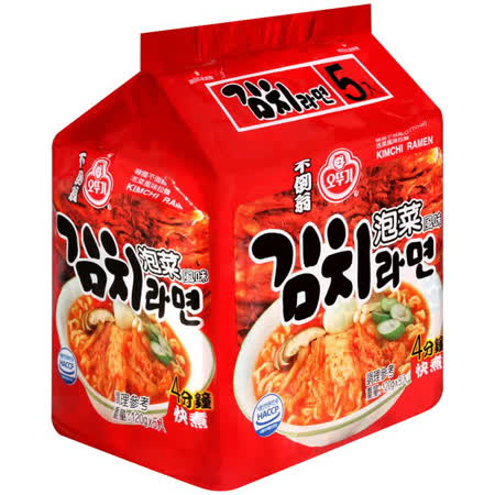 【韓國不倒翁OTTOGI】起司拉麵+泡菜風味拉麵(1+1組合)