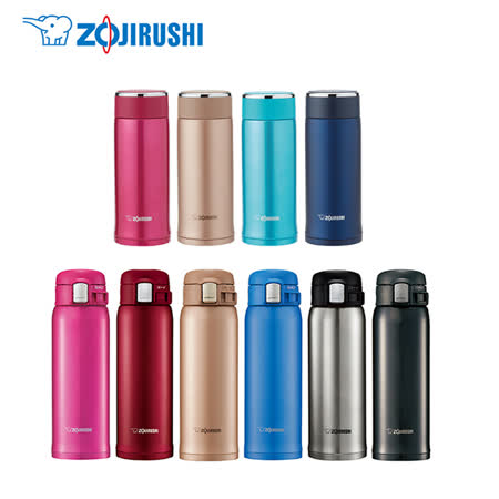 象印*360ml可分解+480ml彈蓋式不鏽鋼真空保溫杯組合購(SM-LA36+SM-SD48)