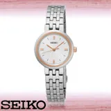 SEIKO 精工 氣質女錶 不鏽鋼錶帶 強化玻璃鏡面 防水 女錶 SRZ458P1