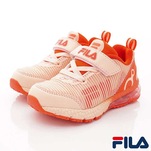FILA頂級童鞋-潮流反光慢跑款-829S-522粉-(16-24cm)