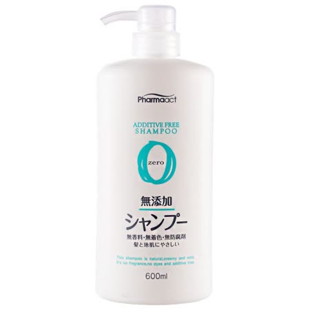 【熊野Pharmaact】無添加洗髮精-壓取式600ml