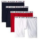 【Tommy Hilfiger】2018男時尚黑紅白色混搭四角修飾內著4件組【預購】