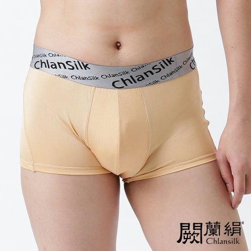 【Chlansilk闕蘭絹】100%蠶絲new color白廠絲男平口褲-膚