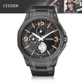 CITIZEN 星辰 光動能 時尚三眼紳士腕錶 AP4005-54E