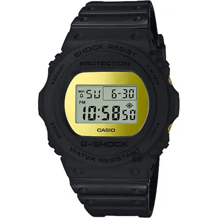CASIO 卡西歐 G-SHOCK 35周年 MIRROR DW-5700 經典王者手錶-鏡面金 DW-5700BBMB-1 / DW-5700BBMB-1DR