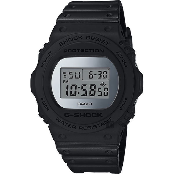 CASIO 卡西歐 G-SHOCK 35周年 MIRROR DW-5700 經典王者手錶-鏡面銀 DW-5700BBMA-1 / DW-5700BBMA-1DR
